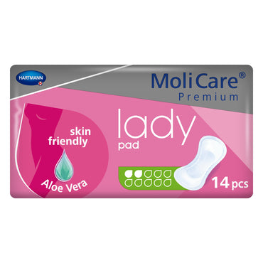 MoliCare® Premium Lady Pads Bladder Control Pad 4-1/2 X 10-1/2 Inch Light Absorbency Polymer Core One Size Fits Most (1127660_BG)
