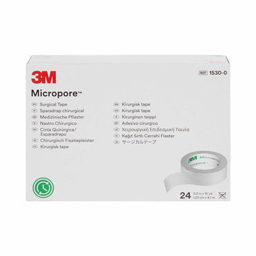 3M™ Micropore™ Medical Tape White 1/2 Inch X 10 Yard Paper NonSterile (5766_BX)
