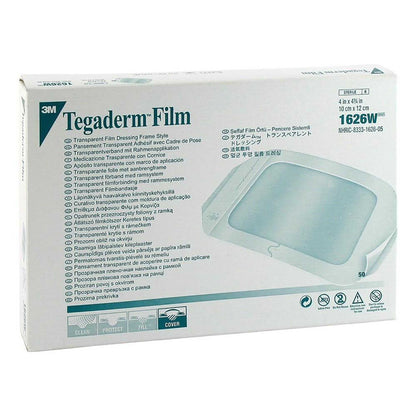 3M™ Tegaderm™ Transparent Film Dressing 4 X 4-3/4 Inch Frame Style Delivery Rectangle Sterile (121652_BX)
