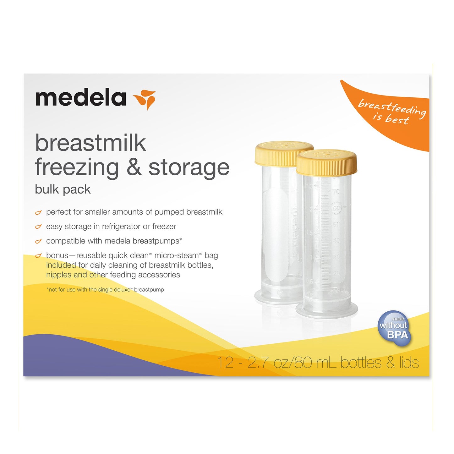 Medela Breast Milk Storage Bottle 2.7 oz. (1118168_BX)