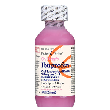 Foster & Thrive™ Children's Pain Relief 100 mg / 5 mL Strength Ibuprofen Oral Suspension 4 oz. (1238932_BT)