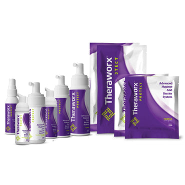 Theraworx® Protect Advanced Hygiene and Barrier System Rinse-Free Skin Cleanser with Silver Foaming 7.1 oz. Pump Bottle Lavender Scent (798262_EA)
