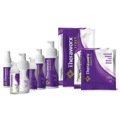 Theraworx® Protect Advanced Hygiene and Barrier System Rinse-Free Skin Cleanser with Silver Foaming 7.1 oz. Pump Bottle Lavender Scent (798262_EA)