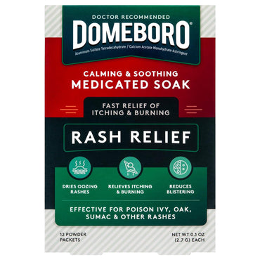 Domeboro® Rash Relief Itch Relief 952 mg - 1347 mg Strength Powder 2.2 Grams Individual Packet (1049121_EA)
