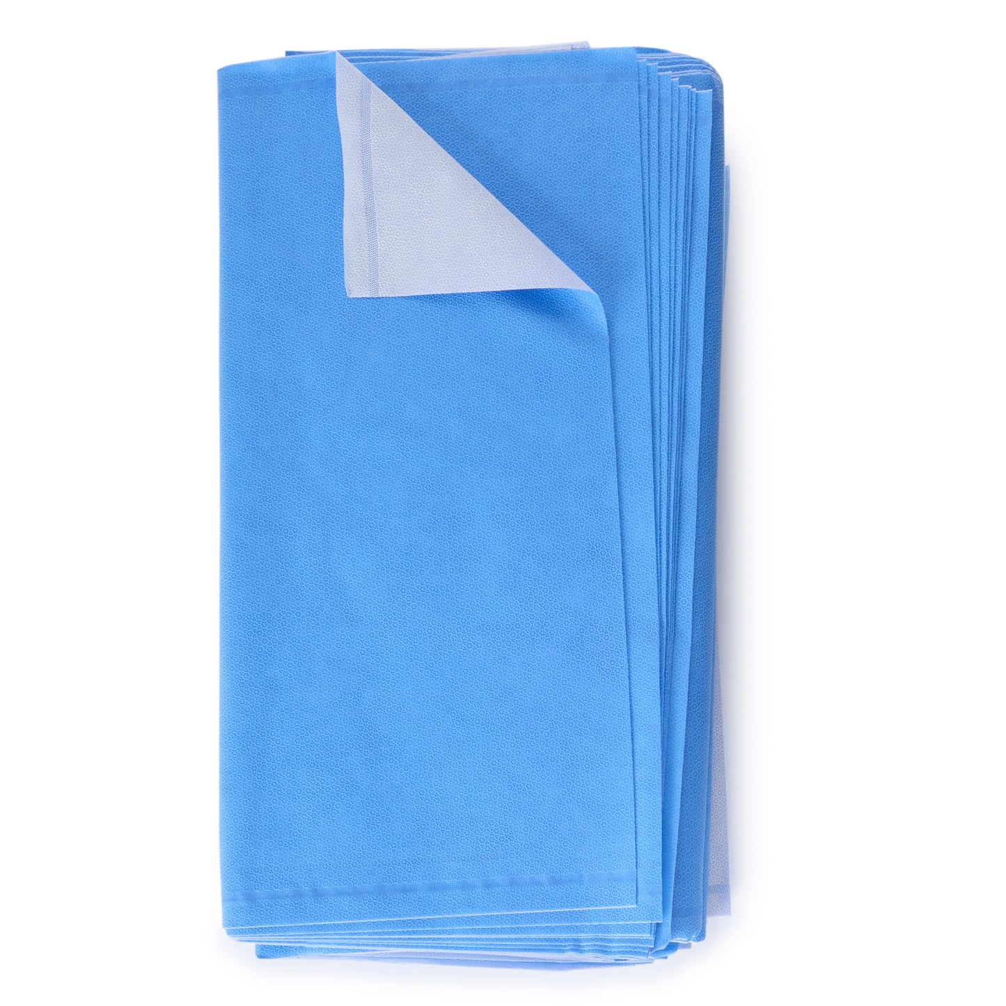 QUICK CHECK* H400 Sterilization Wrap White / Blue 24 X 24 Inch Dual Layer SMS Polypropylene Steam / EO Gas / Hydrogen Peroxide (810872_CS)