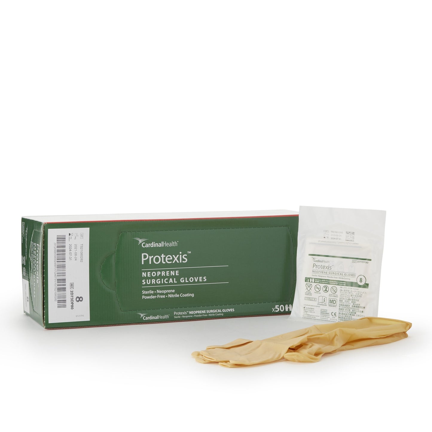 Protexis™ (formerly Duraprene™ Plus ) Surgical Glove Size 8 Sterile Polychloroprene Standard Cuff Length Smooth Ivory Chemo Tested (776957_CS)