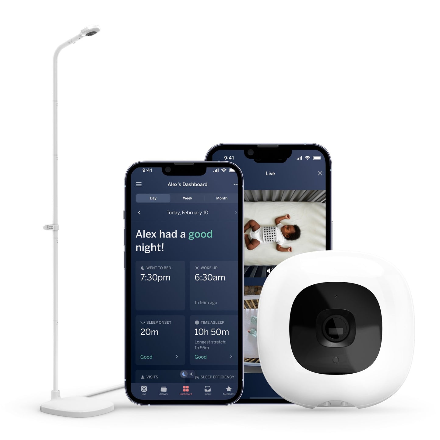 Nanit Pro Smart Baby Monitor with Floor Stand Nanit Pro Smart (1238088_EA)