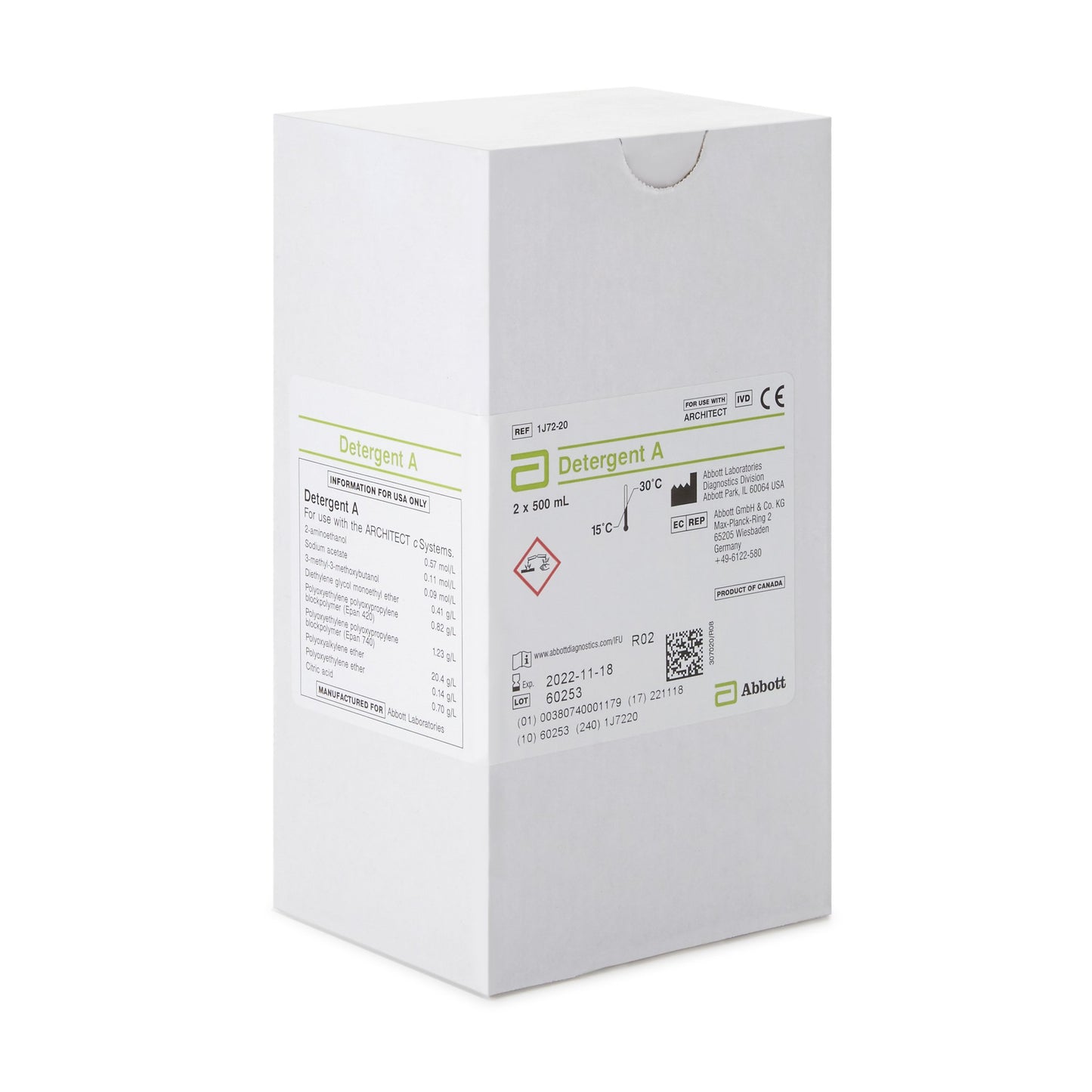 Architect™ Detergent A General Chemistry System Reagent Detergent For Architect c16000 Analyzer (867684_EA)