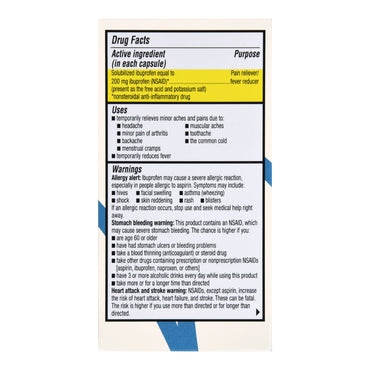 Foster & Thrive™ Pain Relief 200 mg Strength Ibuprofen Capsule 40 per Bottle (1238985_BT)