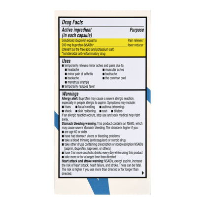 Foster & Thrive™ Pain Relief 200 mg Strength Ibuprofen Capsule 40 per Bottle (1238985_BT)