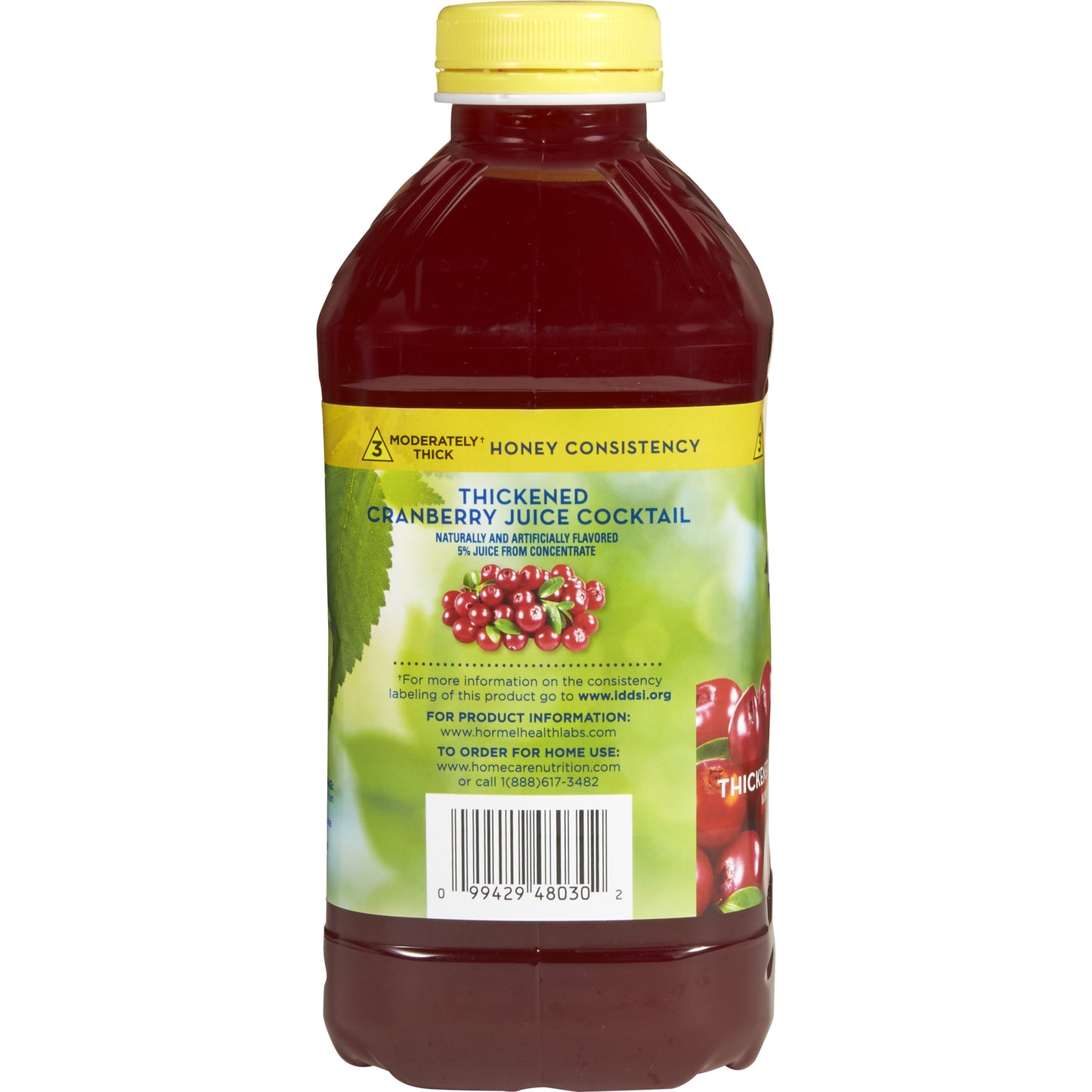 Thick & Easy® Thickened Beverage 46 oz. Bottle Cranberry Juice Cocktail Flavor Liquid IDDSI Level 3 Moderately Thick/Liquidized (930717_CS)