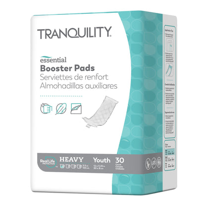Tranquility® Essential Booster Pad 3-1/2 X 12 Inch Heavy Absorbency Super Absorbent Core One Size Fits Most (833576_BG)