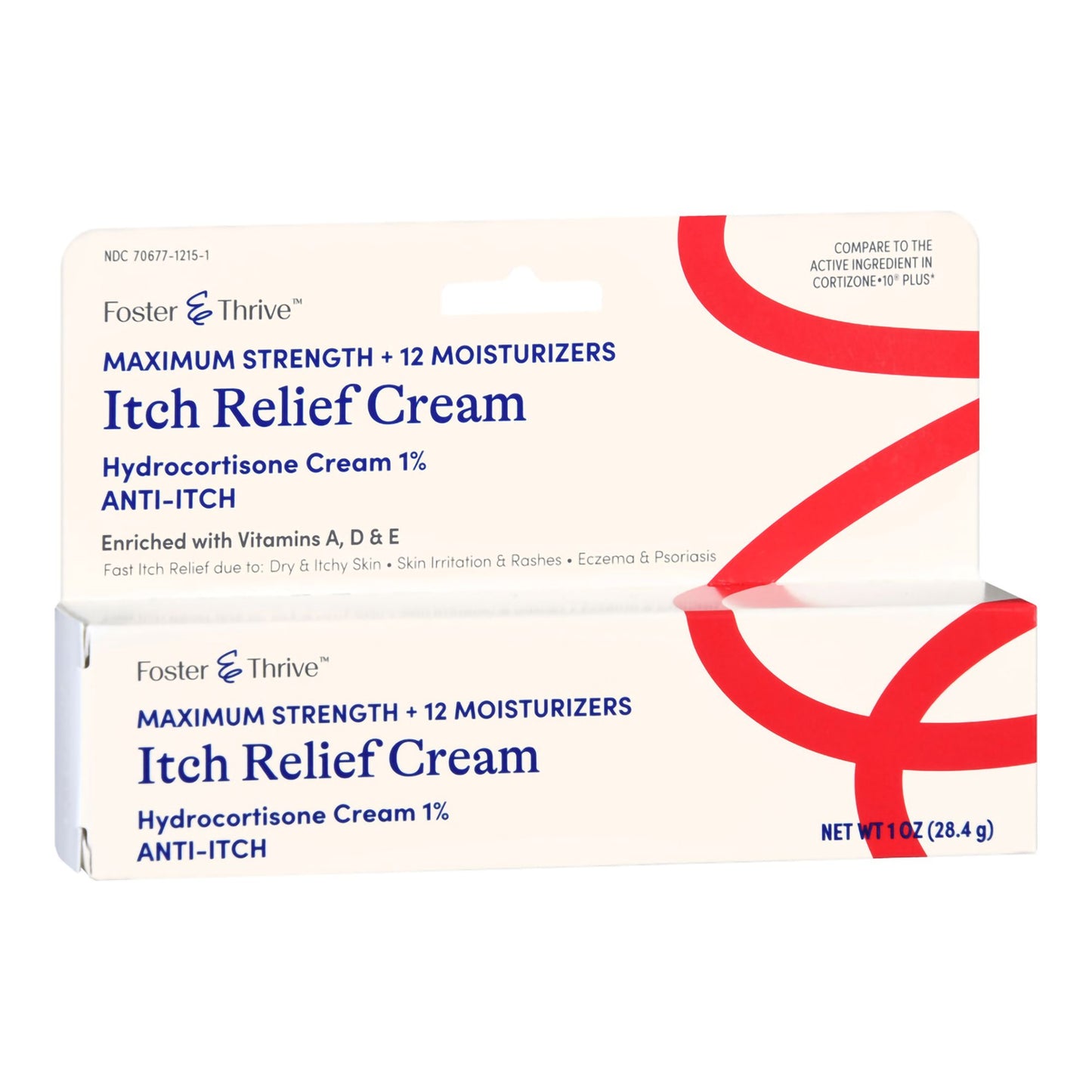 Foster & Thrive™ Itch Relief 1% Strength Cream 1 oz. Tube (1245012_EA)