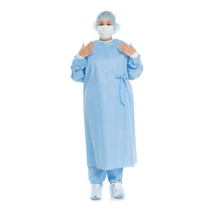 Evolution 4 Non-Reinforced Surgical Gown with Towel X-Large Blue Sterile Disposable (168683_CS)