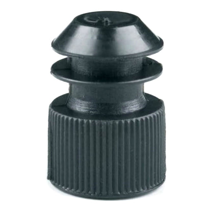 McKesson Tube Closure Polyethylene Flanged Plug Cap Black 13 mm For Use with 13 mm Blood Drawing Tubes, Glass Test Tubes, Plastic Culture Tubes NonSterile (1175280_BG)