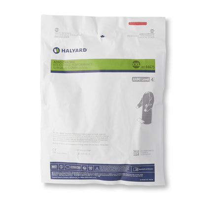 Aero Chrome Surgical Gown with Towel 2X-Large Silver Sterile AAMI Level 4 Disposable (1059356_CS)