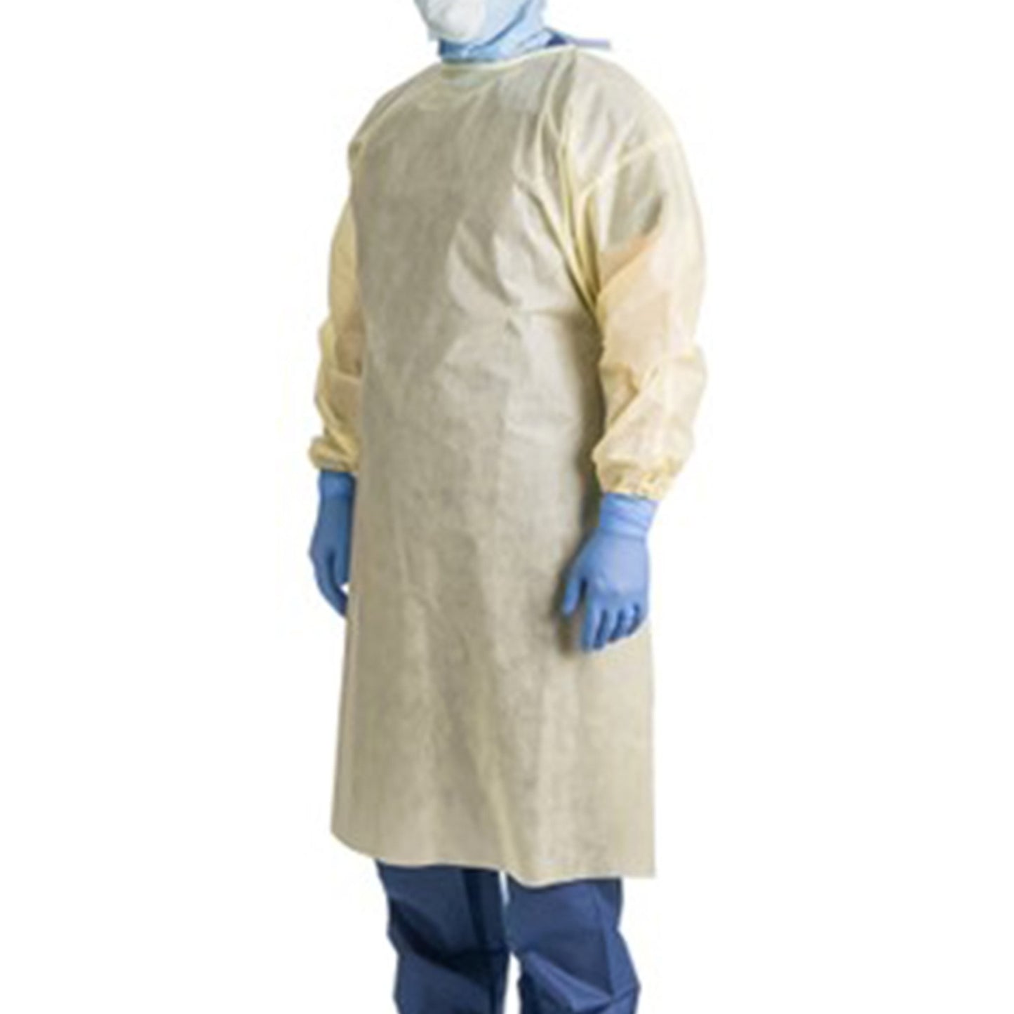 Precept® Protective Procedure Gown One Size Fits Most Yellow NonSterile AAMI Level 2 Disposable (1197109_CS)