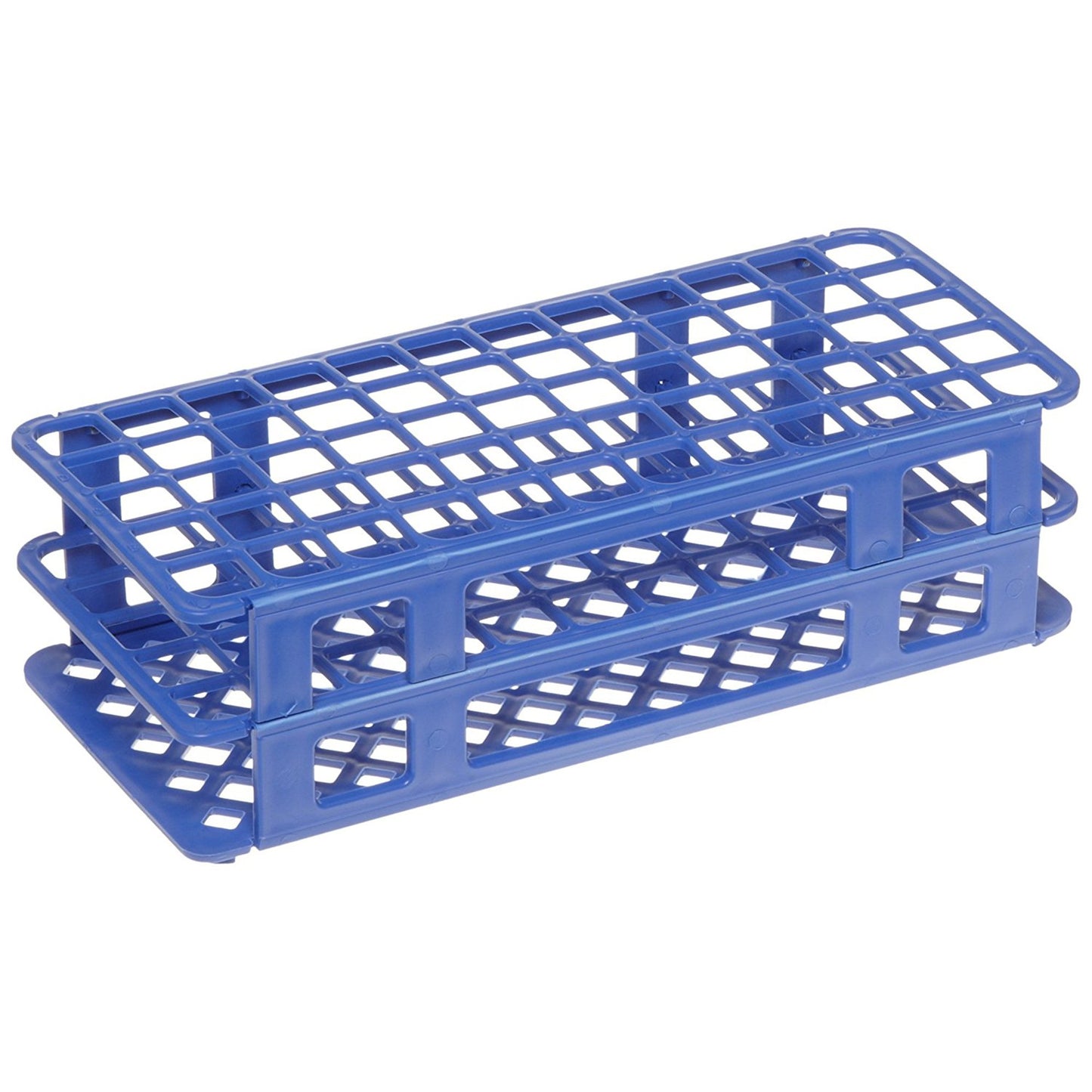 Heathrow Scientific LLC Fold and Snap Test Tube Rack 60 Place 5 to 15 mL Tube Size Blue 2-2/5 X 4-1/8 X 9-2/3 Inch (1178776_EA)