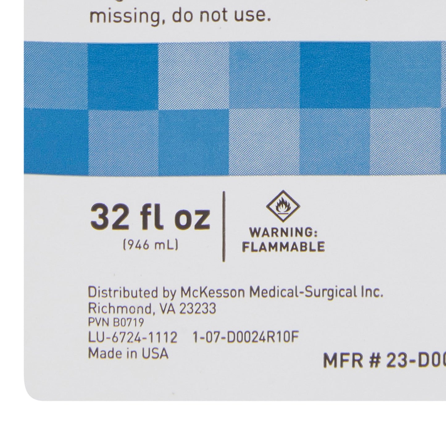 McKesson Brand Antiseptic Isopropyl Alcohol Topical Liquid 32 oz. Bottle (556517_CS)