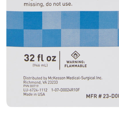 McKesson Brand Antiseptic Isopropyl Alcohol Topical Liquid 32 oz. Bottle (556517_CS)