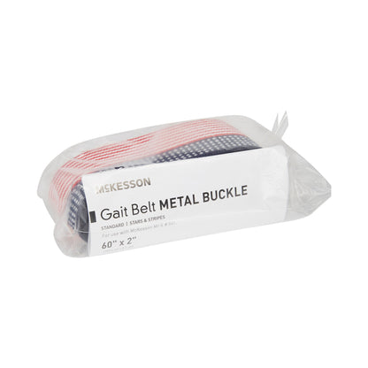 McKesson Gait Belt 60 Inch Length Stars and Stripes Design Polyester (865281_CS)