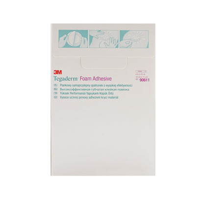 3M™ Tegaderm™ High Performance Foam Dressing 4 X 4-1/2 Inch With Border Film Backing Acrylic Adhesive Oval Sterile (465141_EA)