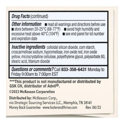 Foster & Thrive™ Pain Relief 200 mg Strength Ibuprofen Caplet 50 per Bottle (1238994_BT)