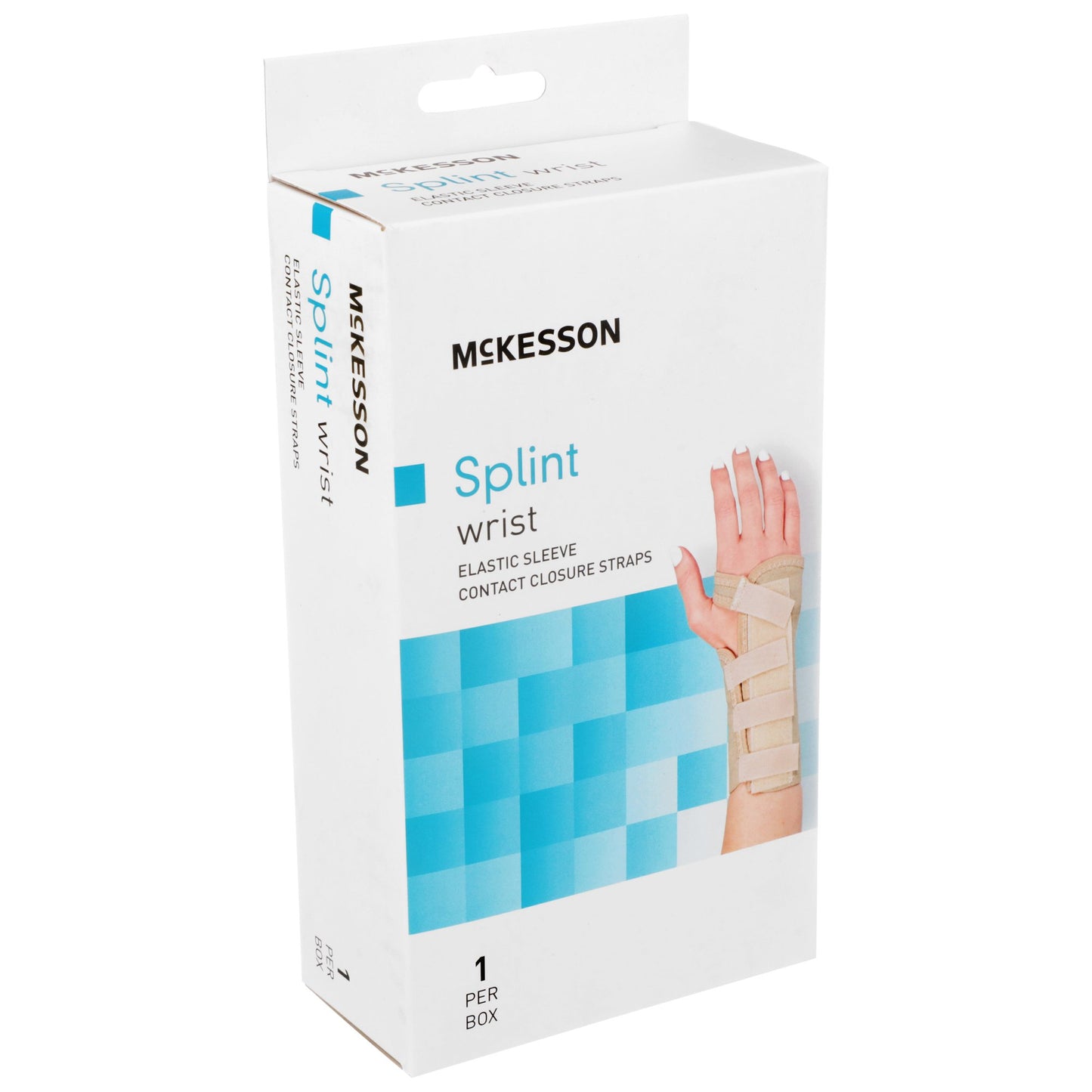 McKesson Wrist Brace Low Profile / Contoured / Wraparound Aluminum / Cotton / Elastic Right Hand Beige X-Large (1159159_EA)