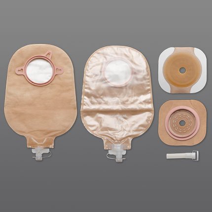 New Image™ Urostomy Pouch Two-Piece System 9 Inch Length Flat, Trim to Fit Up to 1-3/4 Inch Stoma Drainable (532952_BX)