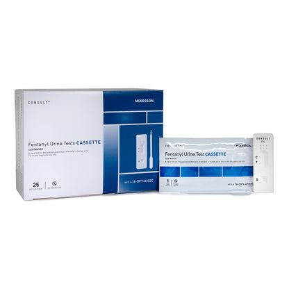 McKesson Consult™ Drugs of Abuse Test Kit Fentanyl 25 Tests CLIA Waived (1246107_CS)
