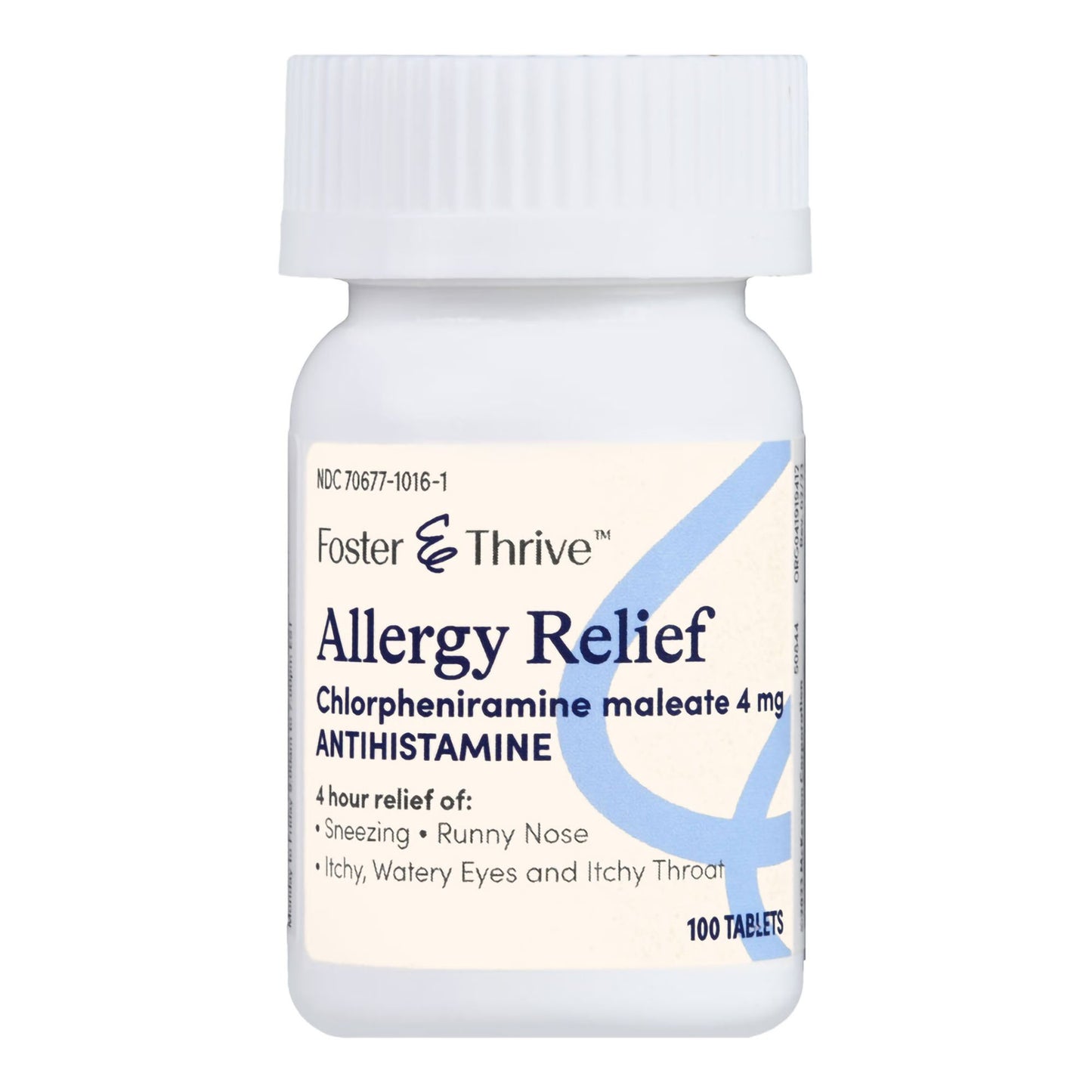 Foster & Thrive™ Allergy Relief 4 mg Strength Tablet 100 per Bottle (1235095_BT)