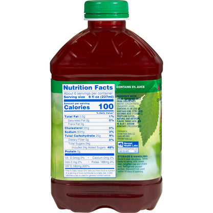 Thick & Easy® Thickened Beverage 46 oz. Bottle Cranberry Juice Cocktail Flavor Liquid IDDSI Level 2 Mildly Thick (797173_EA)