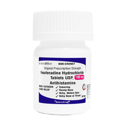 NorthStar Allergy Relief 180 mg Strength Tablet 30 per Bottle (1158260_BT)
