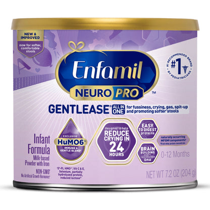 Enfamil NeuroPro™ Gentlease® Infant Formula Unflavored 7.2 oz. Can Powder Milk-Based Crying / Spitup (1241127_EA)
