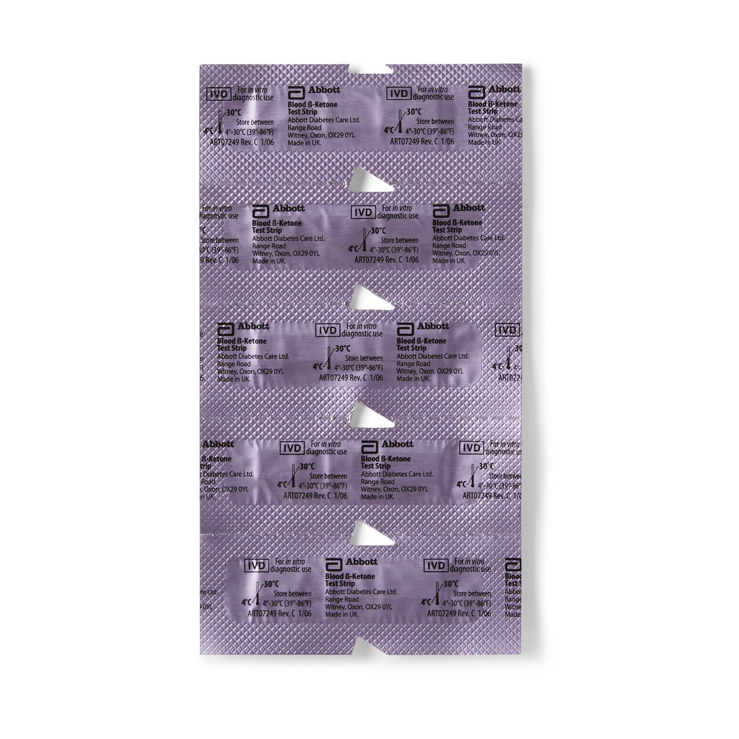 Precision Xtra® Blood Glucose and Ketone Test Strips 10 Strips per Pack (647191_BX)