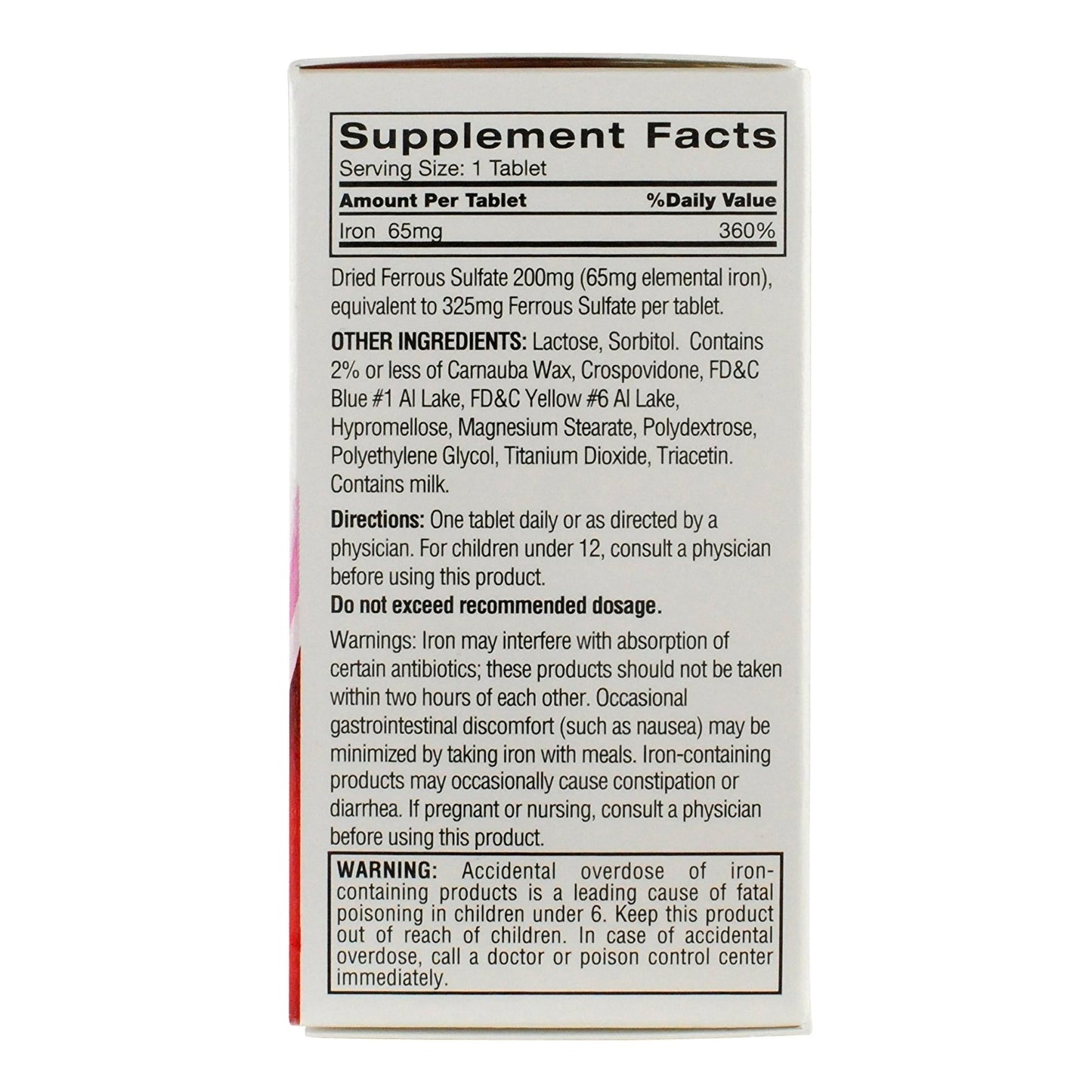 Feosol® Mineral Supplement Iron 65 mg Strength Tablet 120 per Bottle (873069_BT)