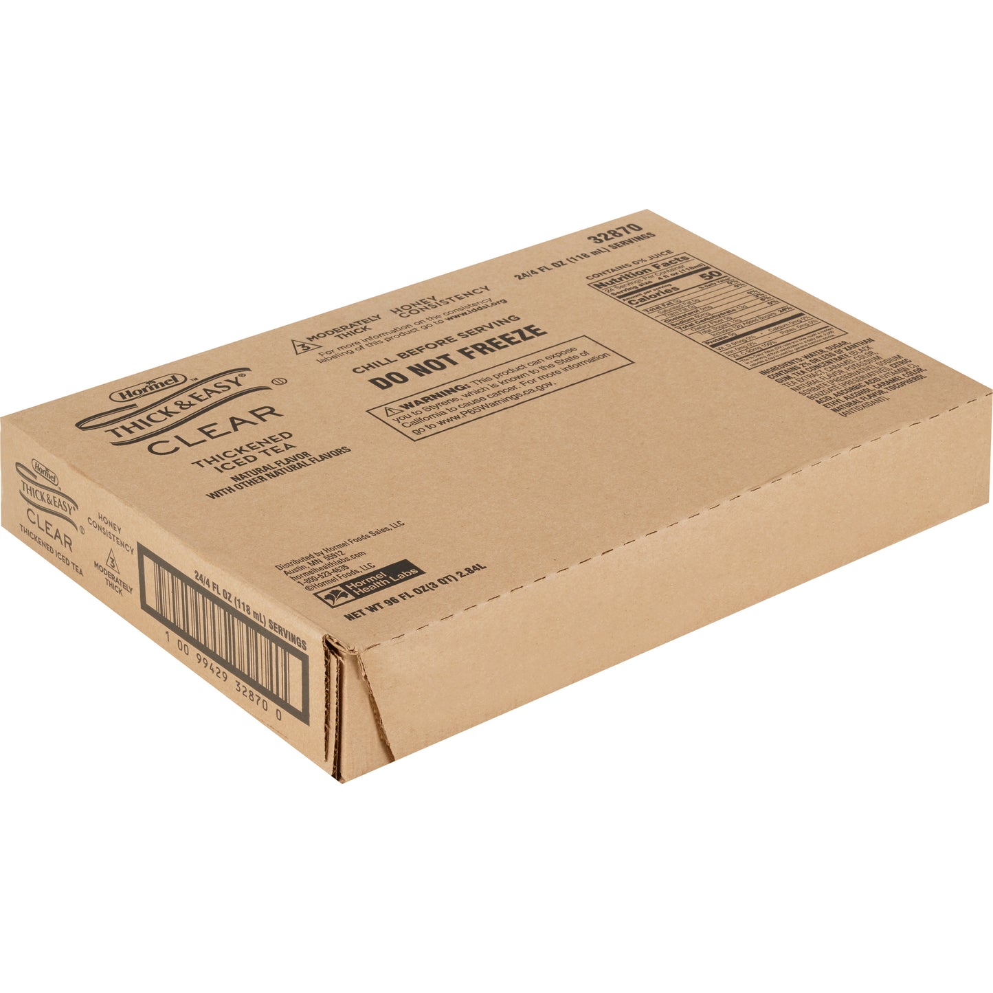 Thick & Easy® Thickened Beverage 4 oz. Portion Cup Iced Tea Flavor Liquid IDDSI Level 3 Moderately Thick/Liquidized (690740_CS)