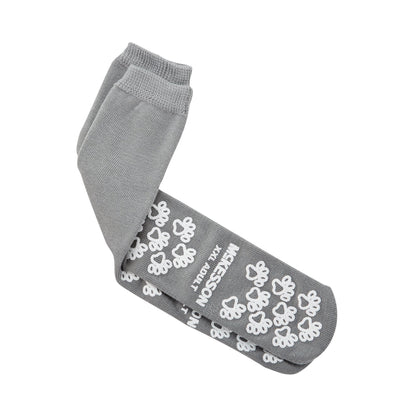 McKesson Terries™ Slipper Socks Unisex Adult 2X-Large Single Tread Single Patient Use Gray (504733_CS)