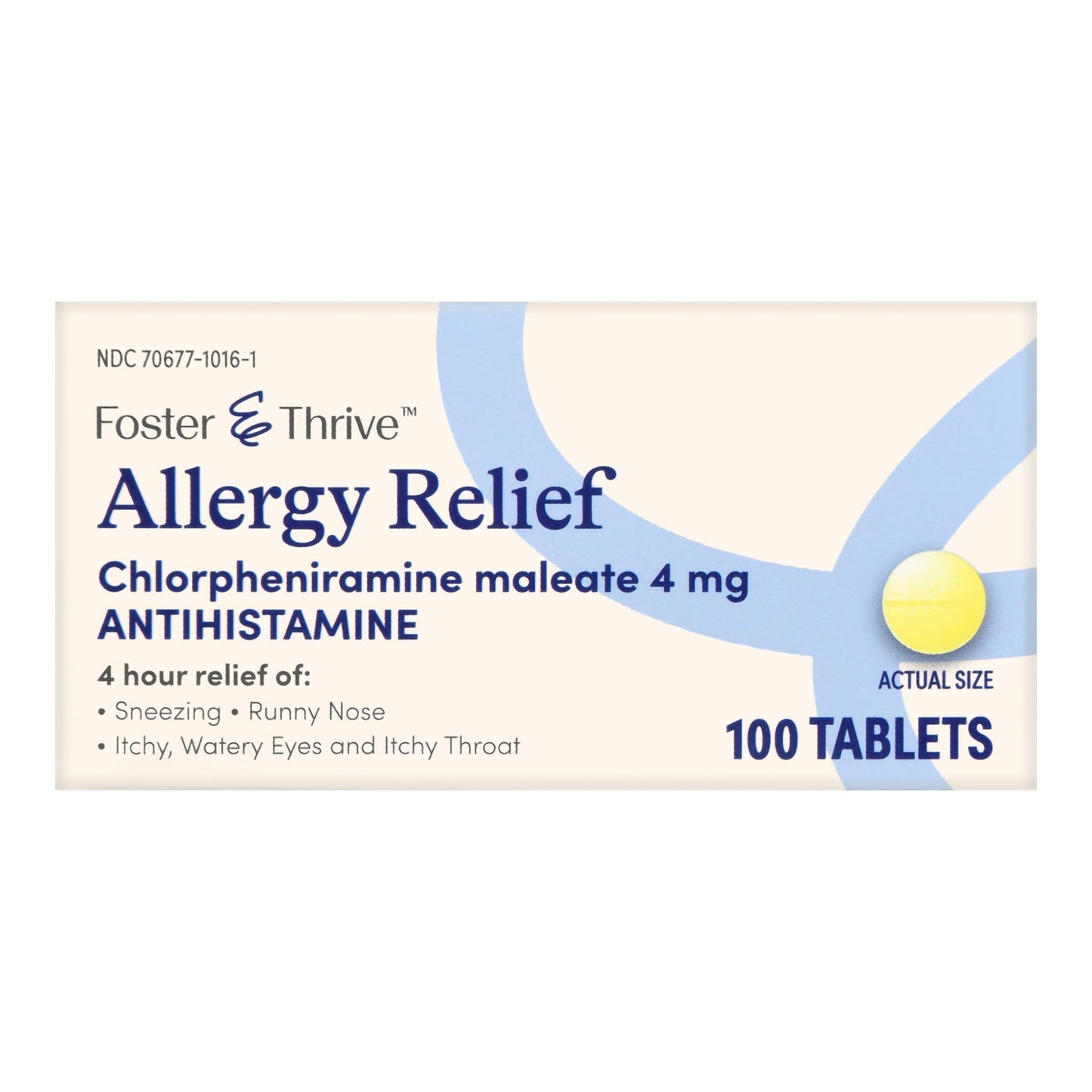 Foster & Thrive™ Allergy Relief 4 mg Strength Tablet 100 per Bottle (1235095_BT)