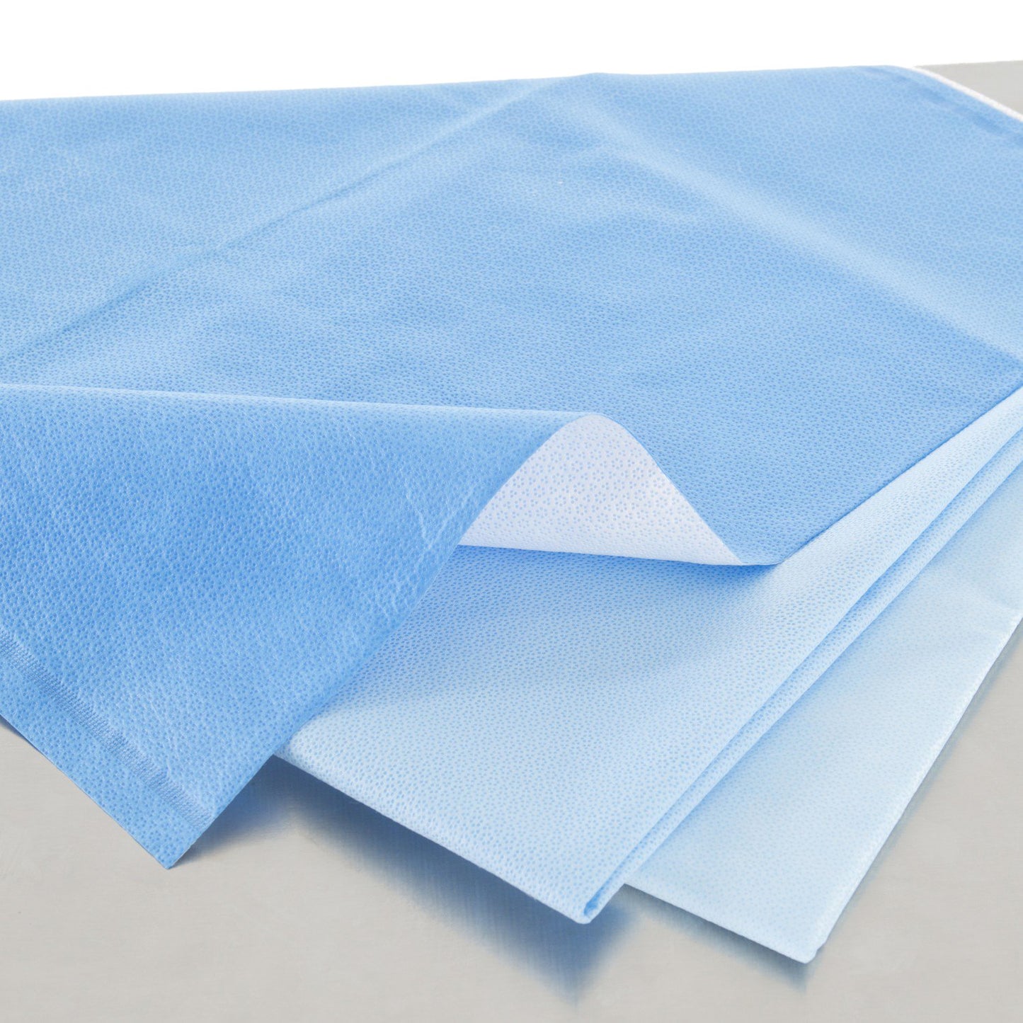 QUICK CHECK* H200 Sterilization Wrap White / Blue 12 X 12 Inch Dual Layer SMS Polypropylene Steam / EO Gas / Hydrogen Peroxide (843034_BG)