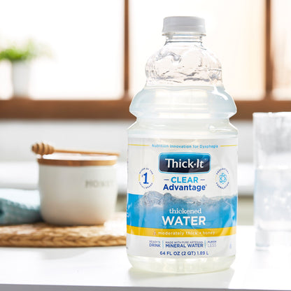 Thick-It® Clear Advantage® Thickened Water 64 oz. Bottle Unflavored Liquid IDDSI Level 3 Moderately Thick/Liquidized (742226_EA)
