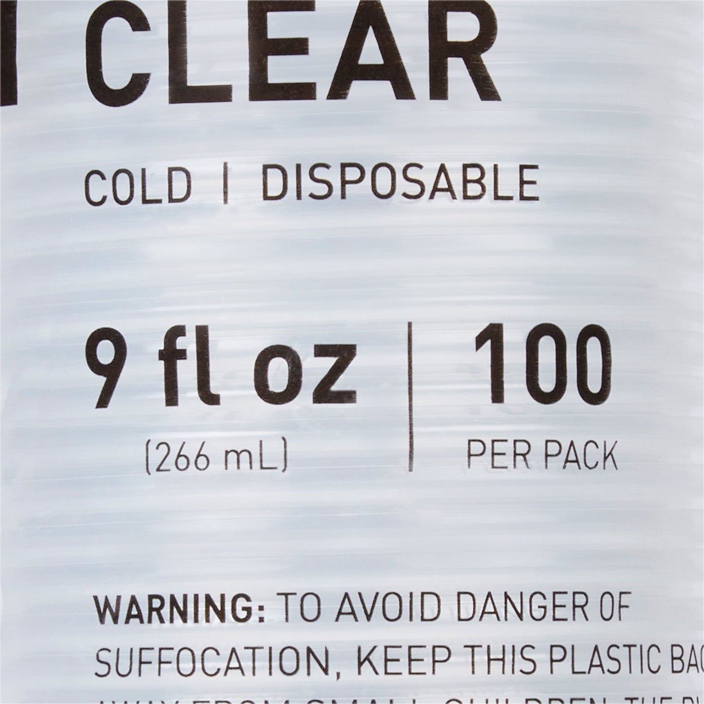 McKesson Drinking Cup 9 oz. Clear Polypropylene Disposable (1127771_CS)