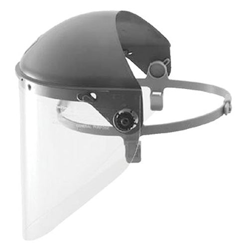 Fibre-Metal High Performance® Faceshield System, F400 Series, 4 in Crown, Quik-Lok Mounting Cup (280-F4400)
