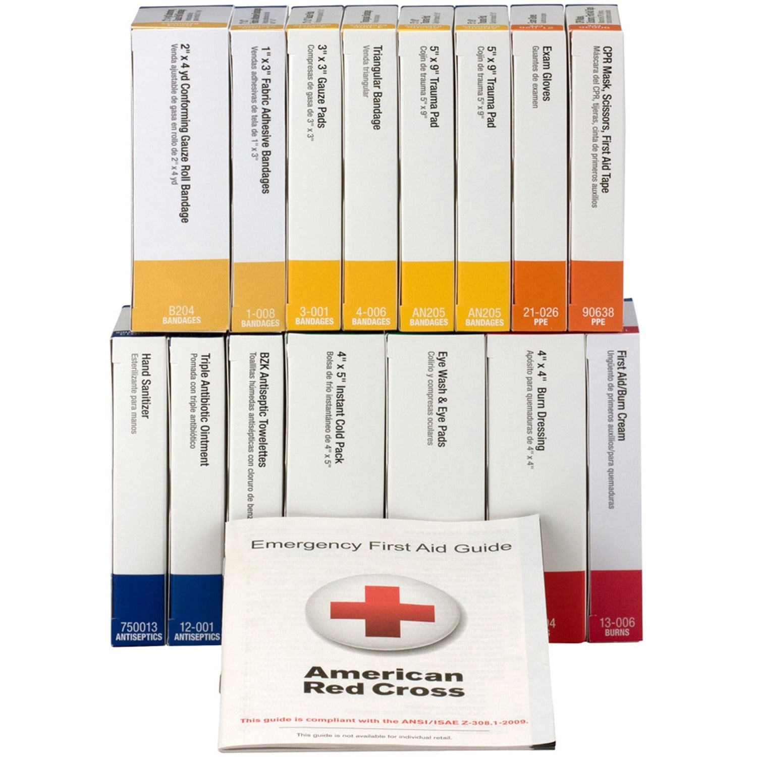 First Aid Only Unitized ANSI Compliant First Aid Kit Refill, Class A ...