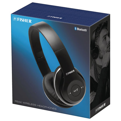 Fisher Peak Wireless Headphones, Black (MIGFBHP382K)