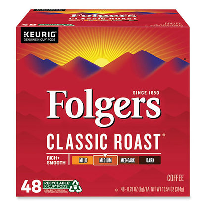 Folgers Gourmet Selections Classic Roast Coffee K-Cups, 48/Box (FOL5000363378)