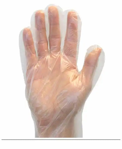 Safety Zone® Polyethylene High Density Gloves, Clear, XL, Case of 1000 (SZNGDPE-XL-5)
