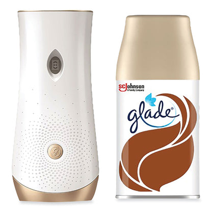 Glade Automatic Spray Starter Kit, Spray Unit and Refill, White/Gold, Cashmere Woods (SJN343258)