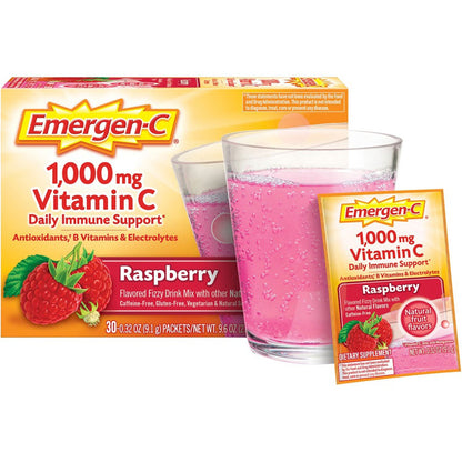 GlaxoSmithKline Raspberry Vitamin C Drink Mix - For Immune Support - Fruit, Raspberry - 1 / Each (PFYCS130201BX)