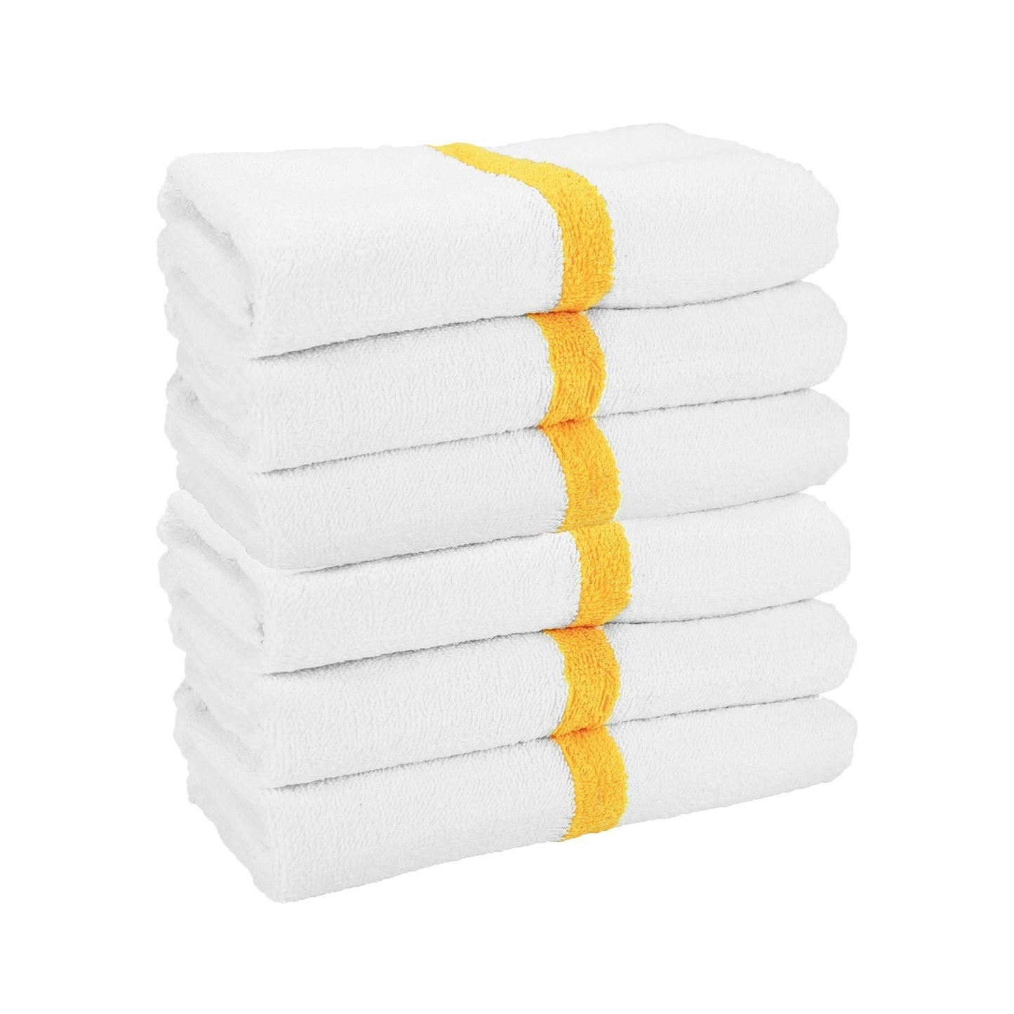 Arkwright Home Power Gym Bath Towel 22x44 Gold (6/Pack) (PNP-PWR-2244-6GLDCS)